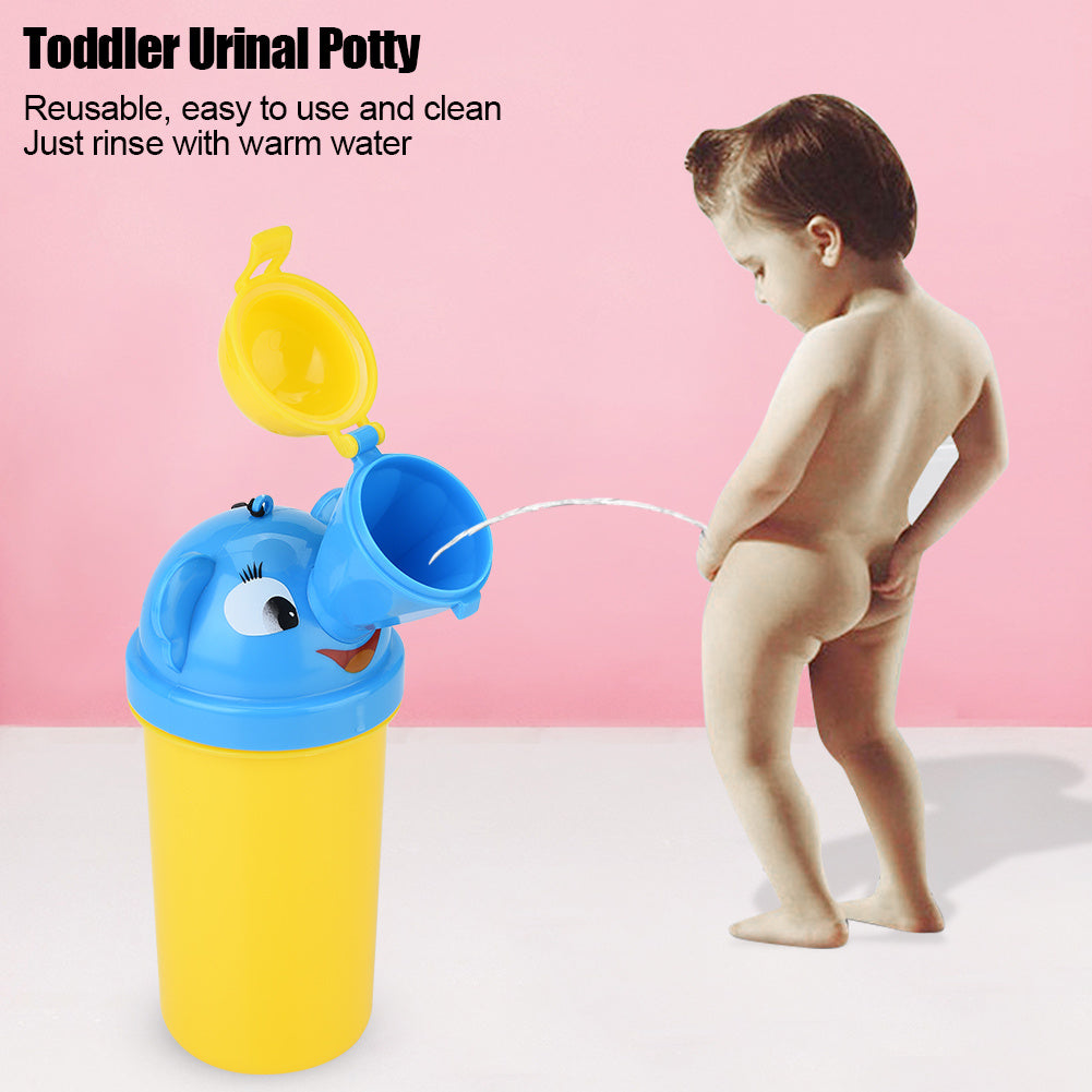 Baby Portable Urinal Potty Child Emergency Toilet for Toddler Upgrade Baby  Car Camping(Yellow)